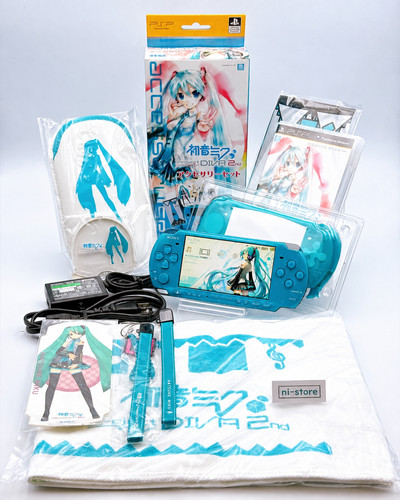 Sony psp 3000 console miku - psp-3000,