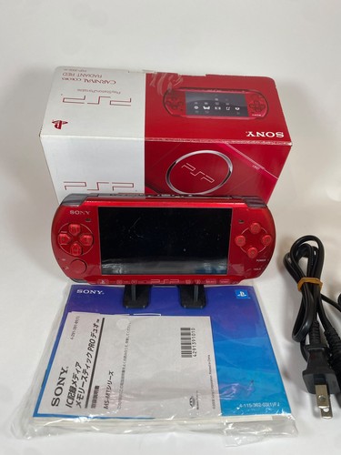 Sony psp 3000 rosso radiante - psp-3000,
